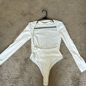 Backless long sleeve bodysuit!